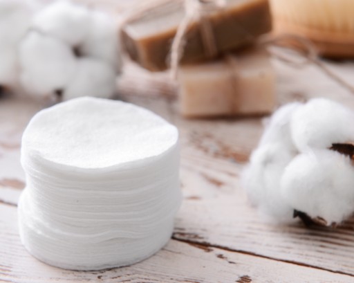 Hygienické okrúhle vatové tampóny na odličovanie, 250g