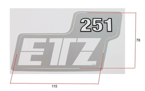 Samolepky samolepka obtisk ETZ 251 KAPA samolepka
