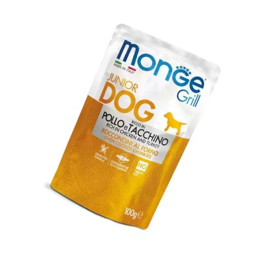 Monge DOG Grill Junior kura s morčacím mäsom 100g