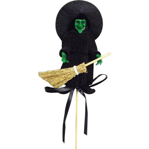 Čarodejnica Spade Halloween Dekorácia Ornament