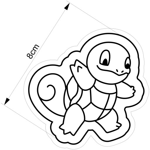 Vykrajovač na sušienky Pokemon Squirtle 1 8 cm