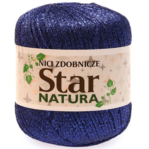 Ozdobná čipka DEKORATÍVNE NITE Opus Natura STAR modrá CORNWRONG 409