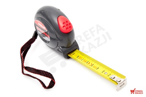 Zvinovací meter 5 m/19 mm, potiahnutý nylonom, prívesok PROLINE (20125)