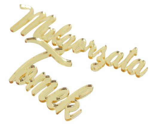 NAME TOPPER Voľný text Dekorácia na tortu