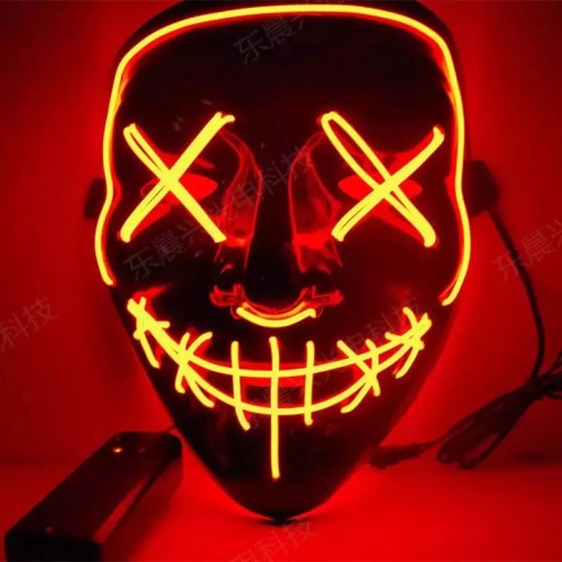 SVIETIACA LED MASKA PURGE HALLOWEEN LED PARTY
