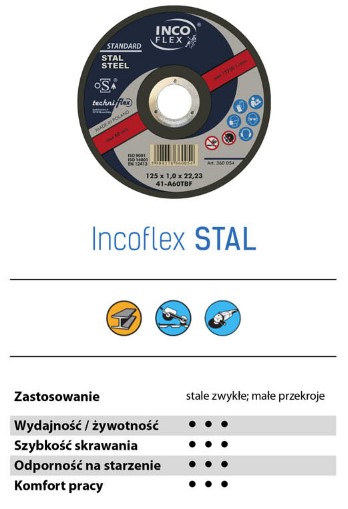 KOVOVÉ REZNÉ KOTOUČE T27 INCO FLEX 125 x 6,5