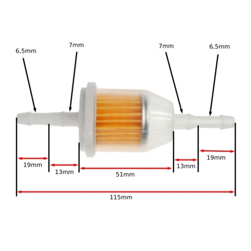 Palivový filter Piaggio XEvo X7 X8 125 NRG 50 Hexagon Beverly Carnaby 125 150