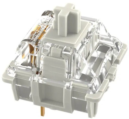 Gateron WHITE Pro Switch Pre-Lubed - 5 ks.