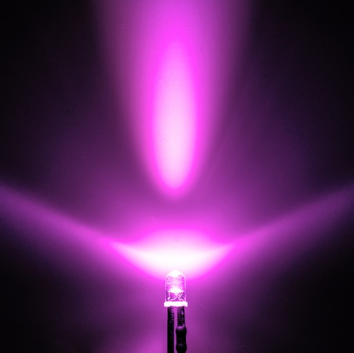 x5 LED 12V 10mm 9 FAREB, kábel 20cm