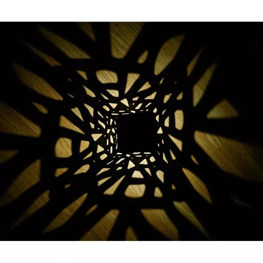 Prelamované stĺpové svietidlo solárne LED záhradné svietidlo 18x6x6cm čierne