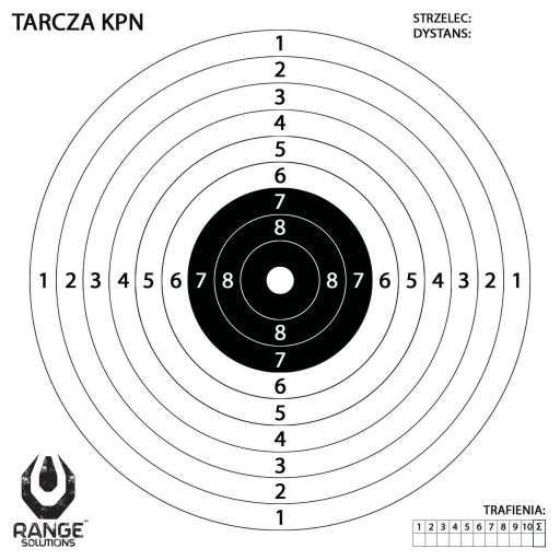 KPN terče pre vzduchové zbrane 100 ks 14x14cm