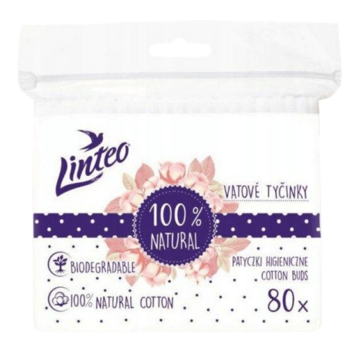Linteo Eco Biodegradovateľné fóliové tyčinky 80 ks