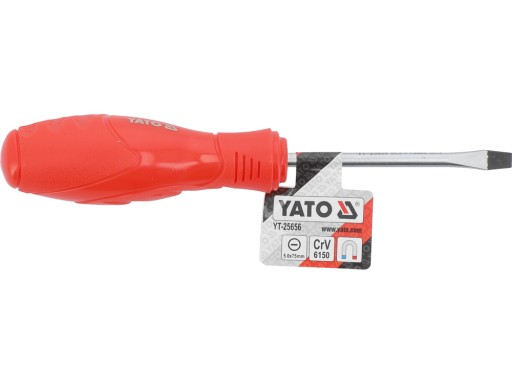PLOCHÝ SKRUTKOVAČ YATO 5 x 75 mm SKRUTKOVAČ