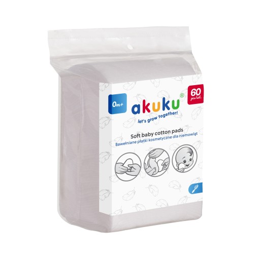 AKUKU BAVLNENÉ KOZMETICKÉ VLOŽKY VEĽKÉ VÝMENNÉ 60