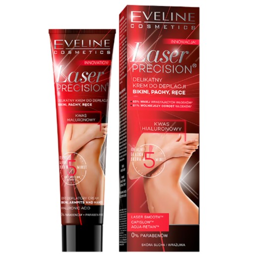 Eveline Laser Precision jemný telový depilačný krém pre suchú pokožku 125 ml