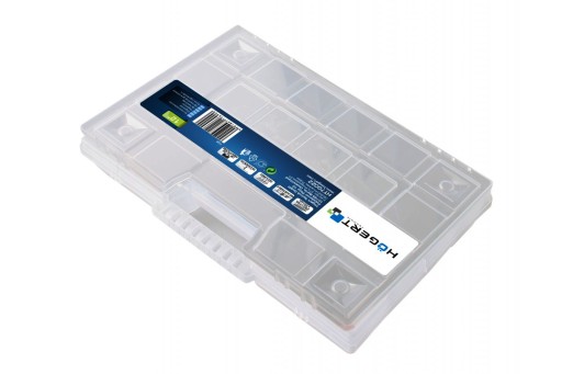 ORGANIZÁTOR box priehradky SKRUTKY návnady drobnosti korálky 19,5x29cm