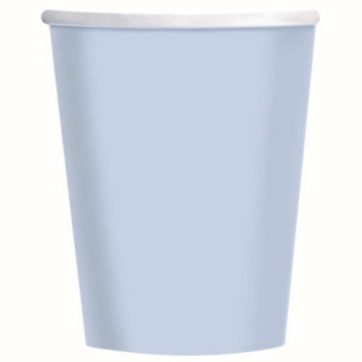 Modré papierové kelímky 237 ml