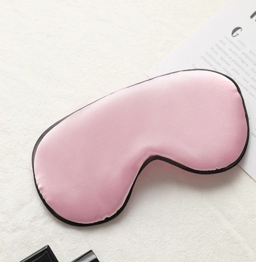 Saténová maska na spánok Sleep Headband Luxury svetloružová