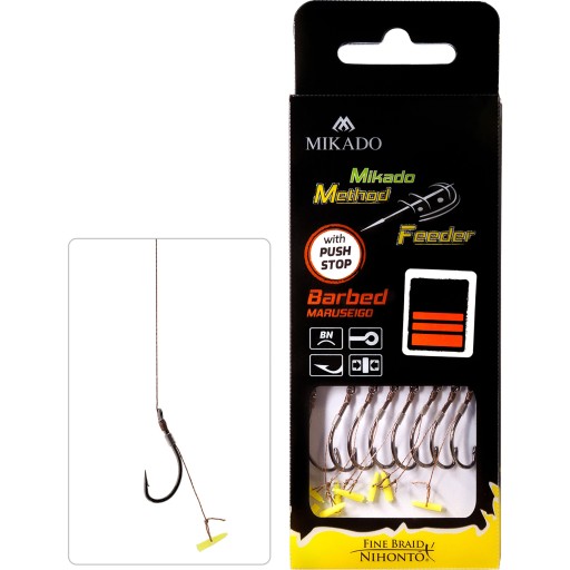 Náväzce s mikádo háčikmi Push Stop Method veľkosť 8