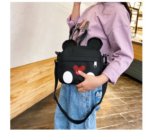 Dievčenská mini kabelka Minnie Mouse, ČIERNA