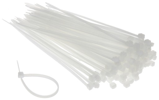 Úväzok na káble 150x3,6 100ks biely UV