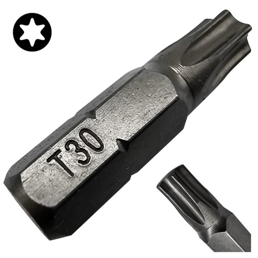 BIT DO SKRUTKOVAČOV TX30 25mm STAR TORX COBIT 1ks