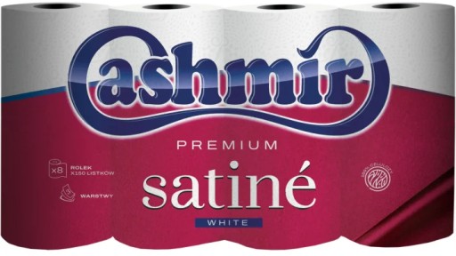 KAŠMÍROVÝ TOALETNÝ PAPIER (8) 3W PREMIUM SAT BIELY