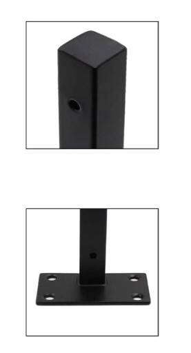 PODPORKA POLICE DRŽÁK UHOLNÝ 15cm ČIERNA