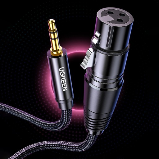 Ugreen audio kábel 3,5 mm mini jack (samec) - XLR (samica) 1m
