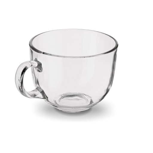 VEĽKÝ HRNČEK na kávu a čaj, SKLENENÝ POHÁR, 450 ml