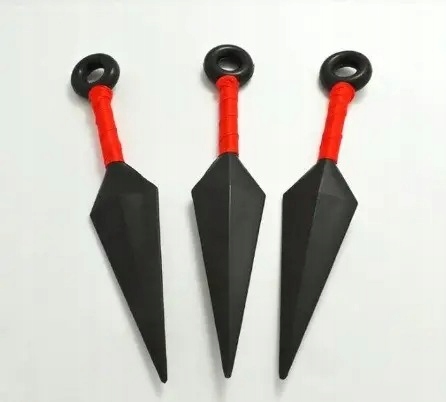 NARUTO KUNAI 3 KS. COSPLAY HRAČKA ITACHI KAKASHI SAUKE AKATSUKI DÝKY