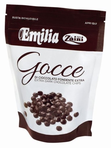 GOCCE ČOKOLÁDOVÉ KVAPKY KVAPKY ČIPY ZAINI EMILIA 200G NA VARENIE