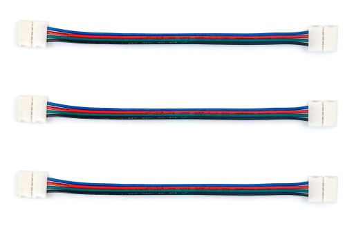 SADA KONEKTORA CN-09 LED PÁS 10MM RGB - 3 ks