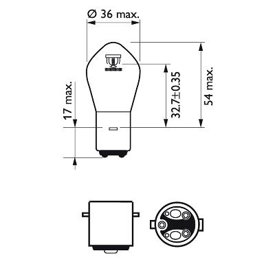 PHILIPS - ŠTANDARD - ŽIAROVKA S2 12V 35/35W