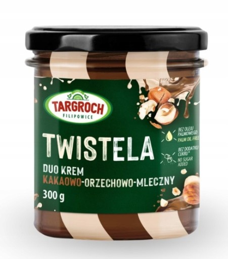 Twistela kakaovo-orechovo-mliečny krém bez pridaného cukru 300g Targroch