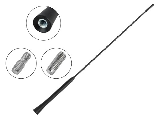 AUTOANTÉNNY STOŽIAR BAT 40CM UNIVERZÁLNY M6