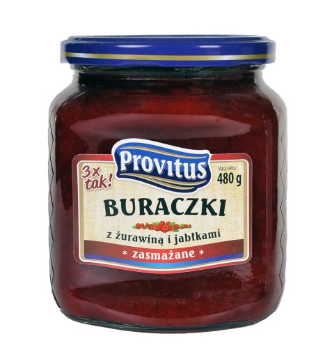 Cvikla s jablkami a brusnicami Provitus 480g