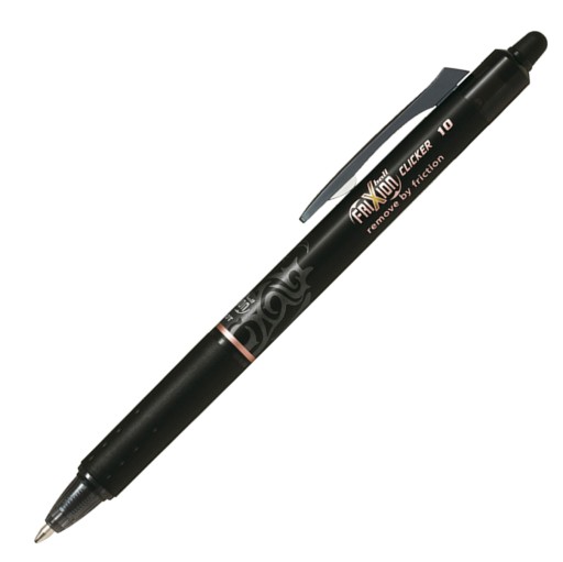 Guľôčkové pero Pilot Frixion Black 1.0 s gumou