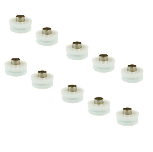 20 x klzák s kruhovou plstenou nábytkovou pätkou 19 mm