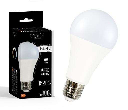 E27 A65 LED žiarovka 15W 4000K neutrál 1521lm EDO