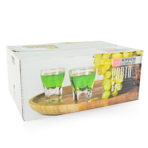 Poháre na likér, poháre na vodku, Hoodooart, transparentné, 60ml, 6 ks.