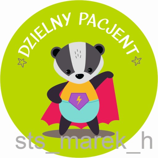 Motivačné nálepky statočný pacient BIG STRONG 5 cm UNISEX 100 ks.