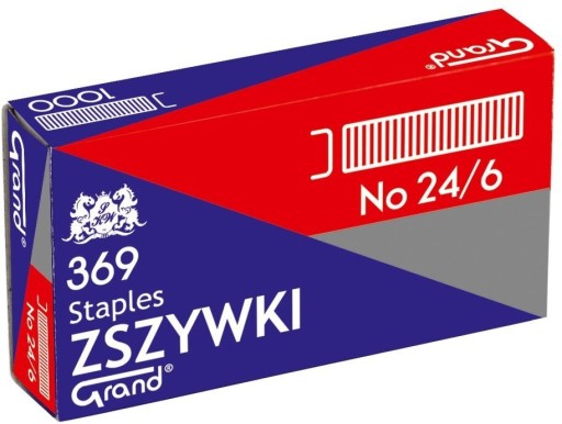 Grand 24/6 sponky 1000 ks strieborné x10