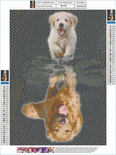 Diamantové vyšívanie PSI Diamond Painting Mosaic 5D diamantový rezací papier