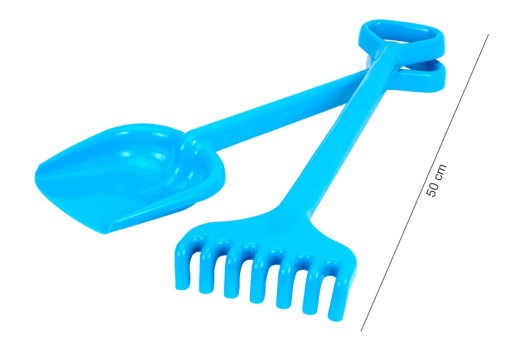 Piesková súprava 50cm Lopata + Hrable na piesok