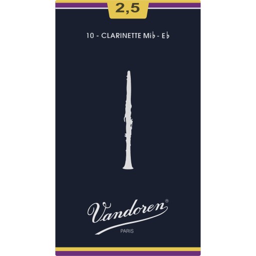 Klarinetový plátok Es Eb 2,5 Vandoren Classic Blue CR1125 1 ks.
