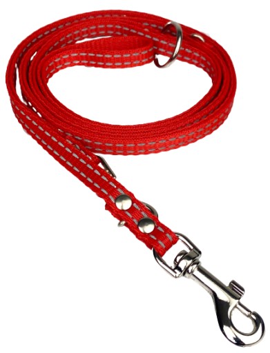 ROVNÉ VODÍTKO PRE PSA S ODRAZOM 140 CM / 10 MM