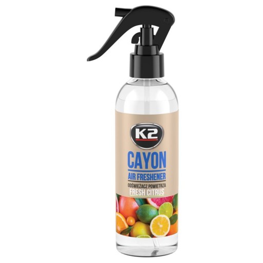 K2 Profesionálny osviežovač vzduchu do auta CAYON CITRUS 250ml