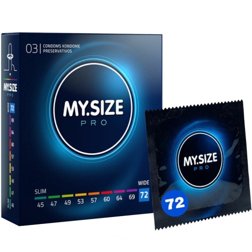 MY.SIZE Pro CONDOMS tenké veľkosti 72 mm XXL 3 ks