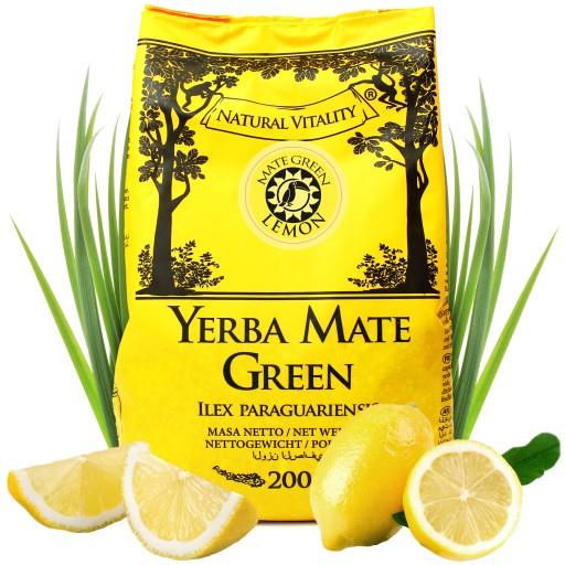 Yerba Mate Zelený CITRÓN 200 g sin palo 0,2 kg LIMON